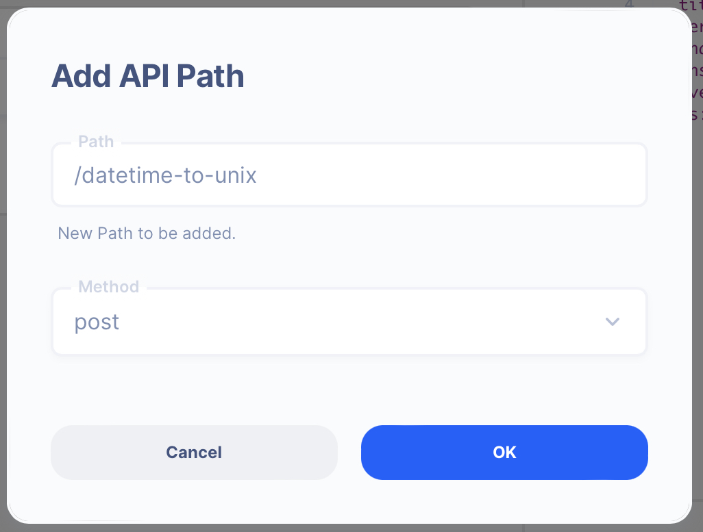 Create API Path