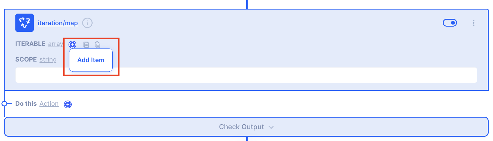 action iteration filter privew