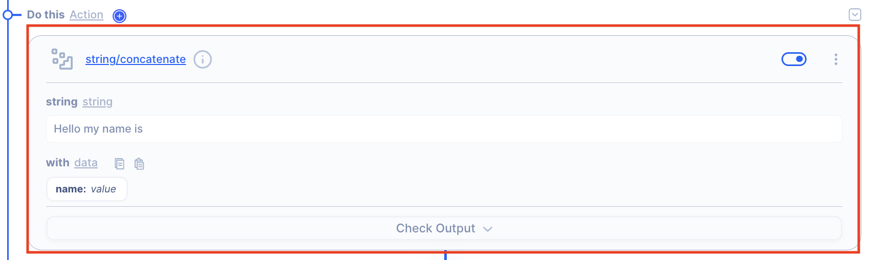 action iteration filter privew