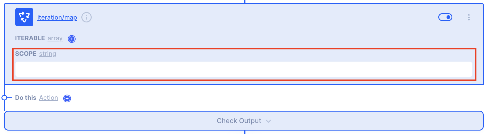 action iteration filter privew