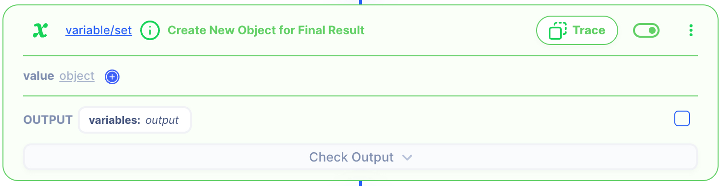 Variable Set Final Table